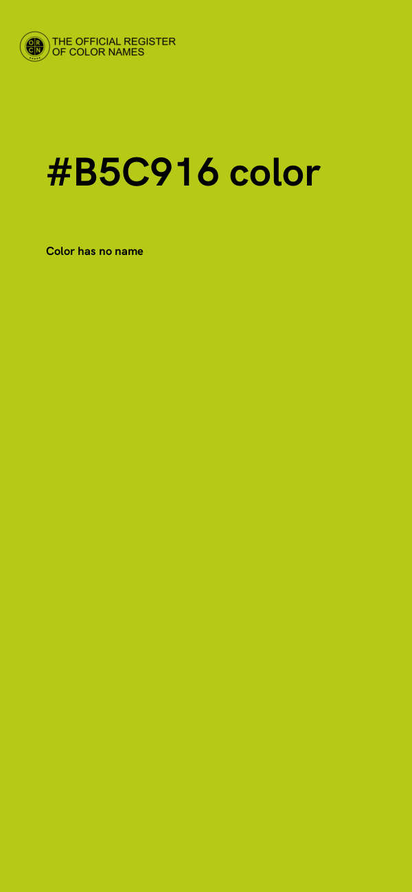#B5C916 color image