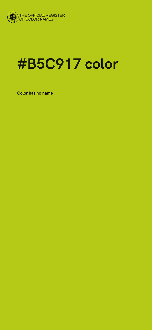 #B5C917 color image