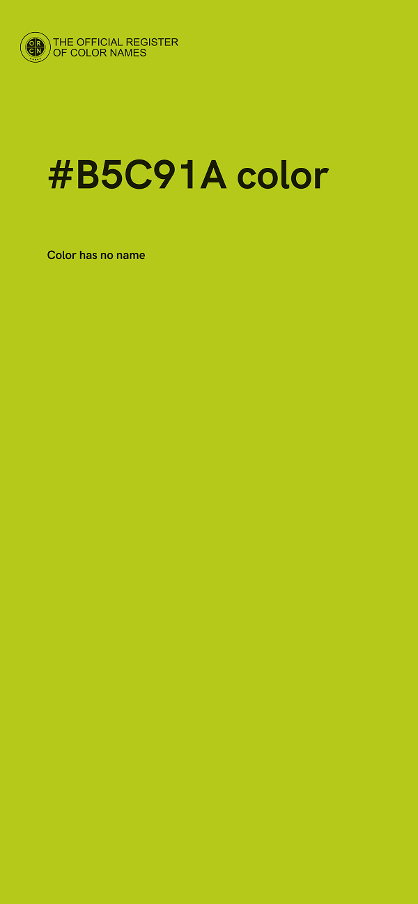 #B5C91A color image