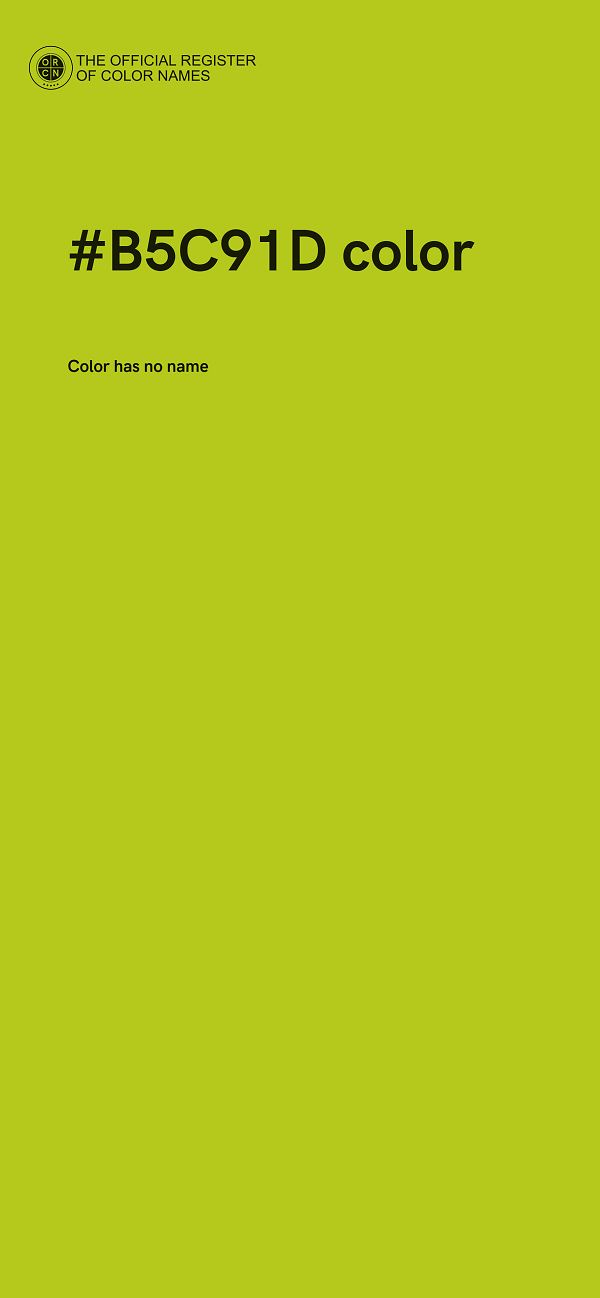 #B5C91D color image