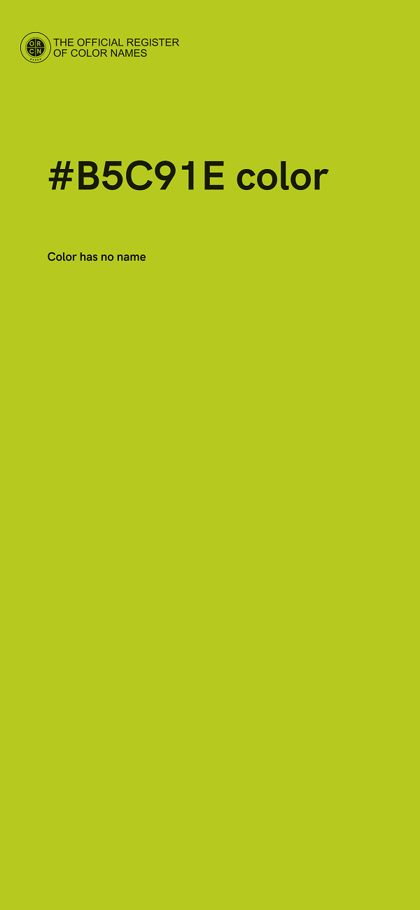 #B5C91E color image