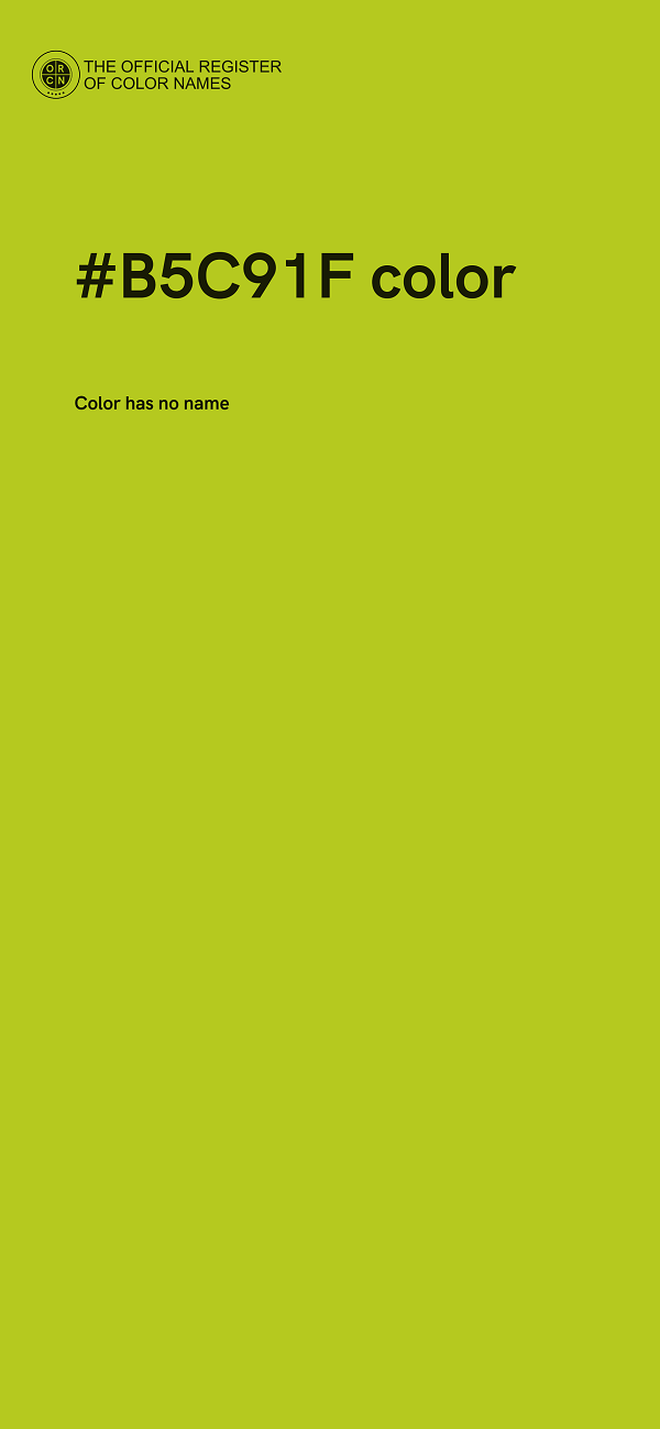 #B5C91F color image