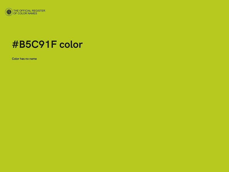 #B5C91F color image