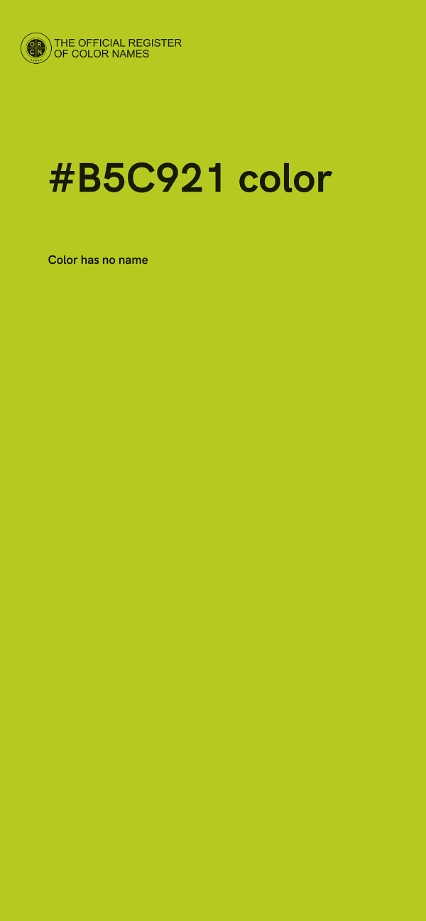#B5C921 color image