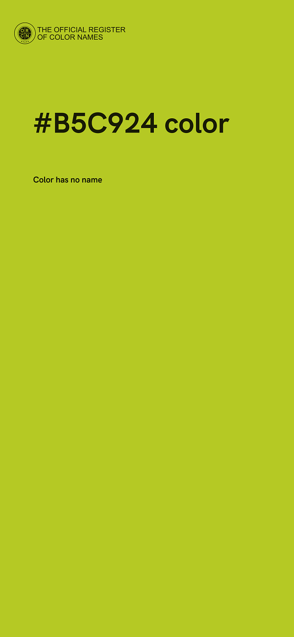 #B5C924 color image