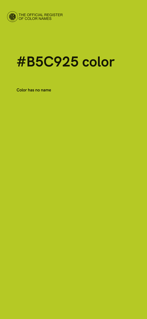 #B5C925 color image