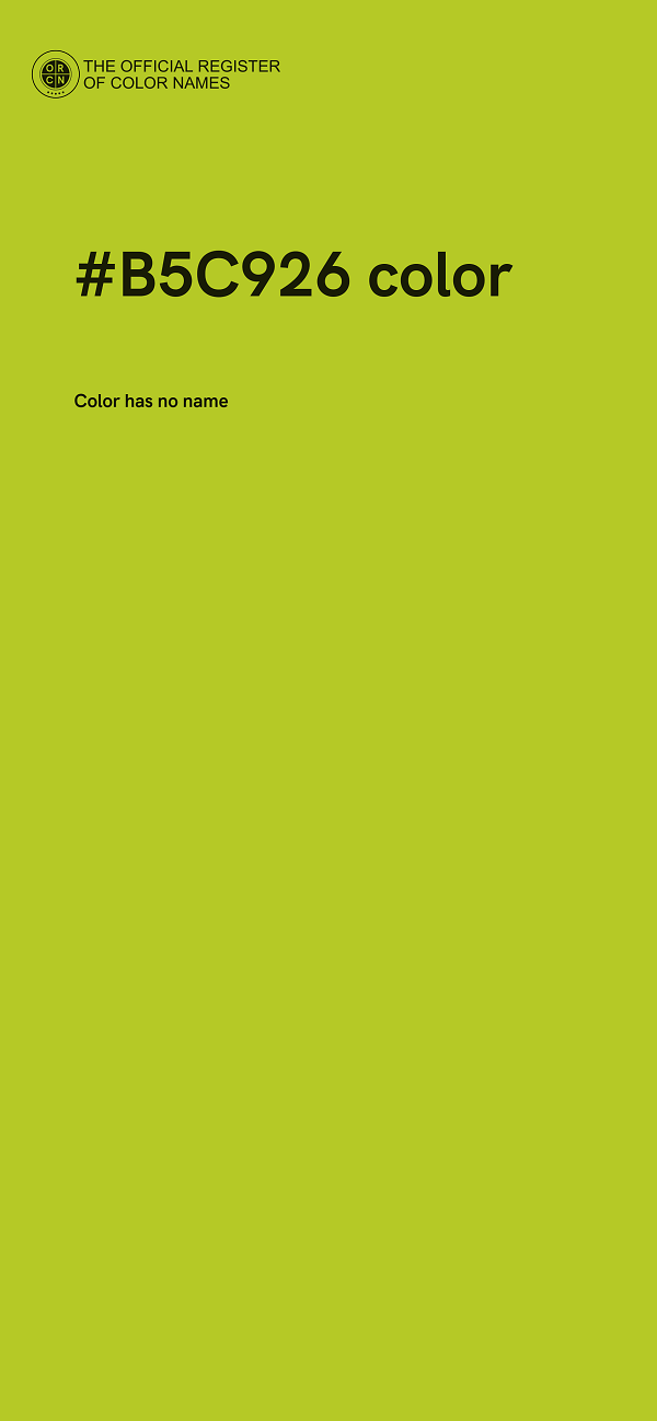 #B5C926 color image
