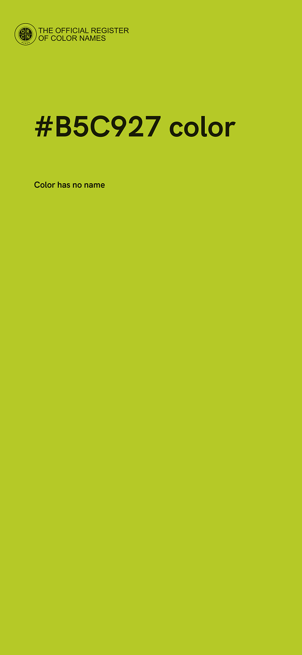 #B5C927 color image