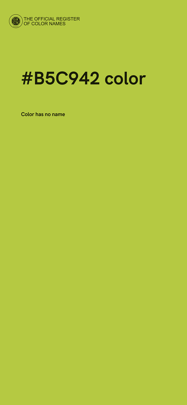 #B5C942 color image