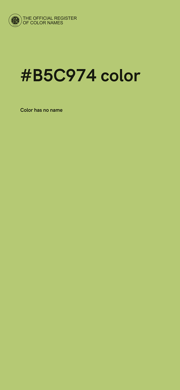 #B5C974 color image