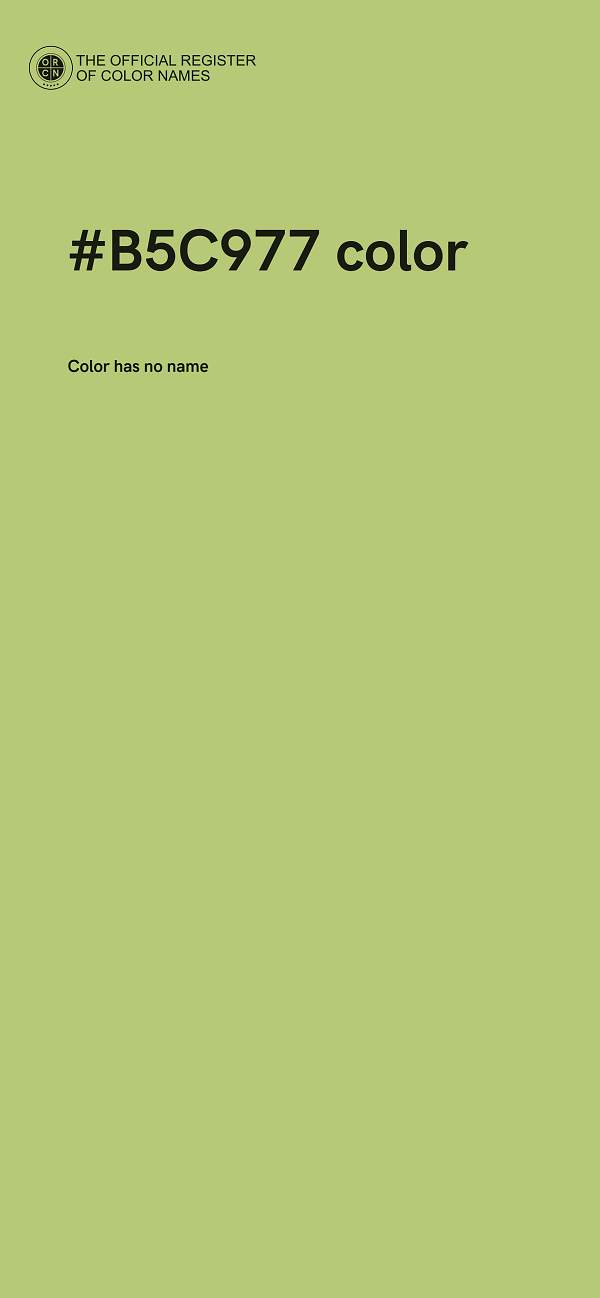 #B5C977 color image