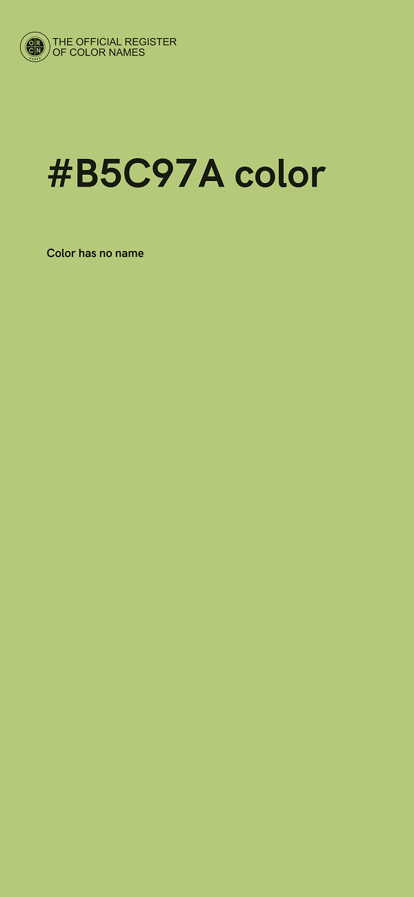 #B5C97A color image
