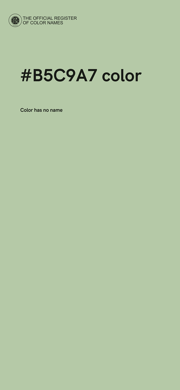 #B5C9A7 color image