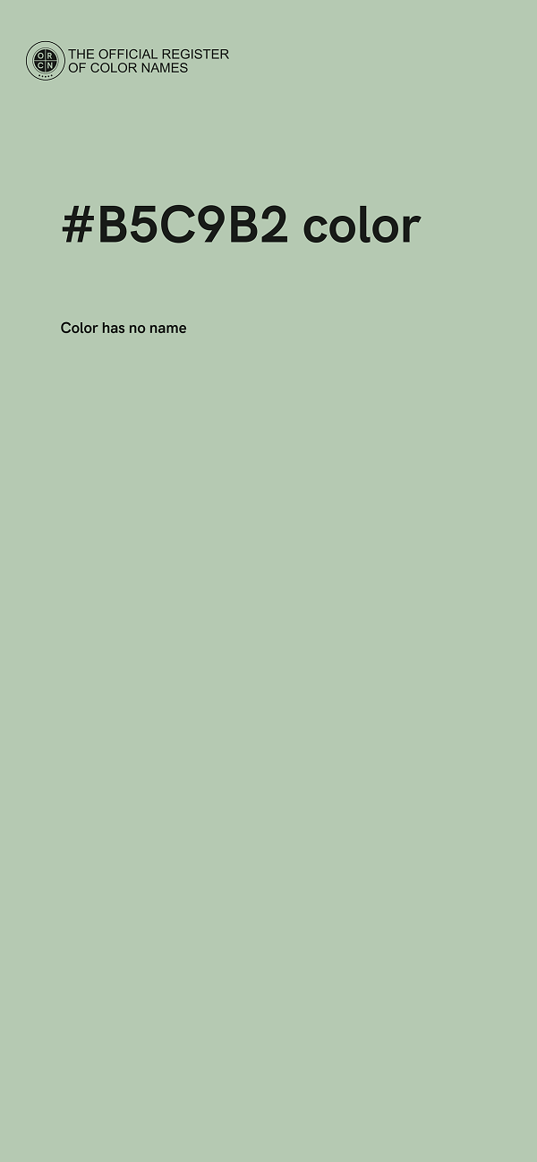 #B5C9B2 color image