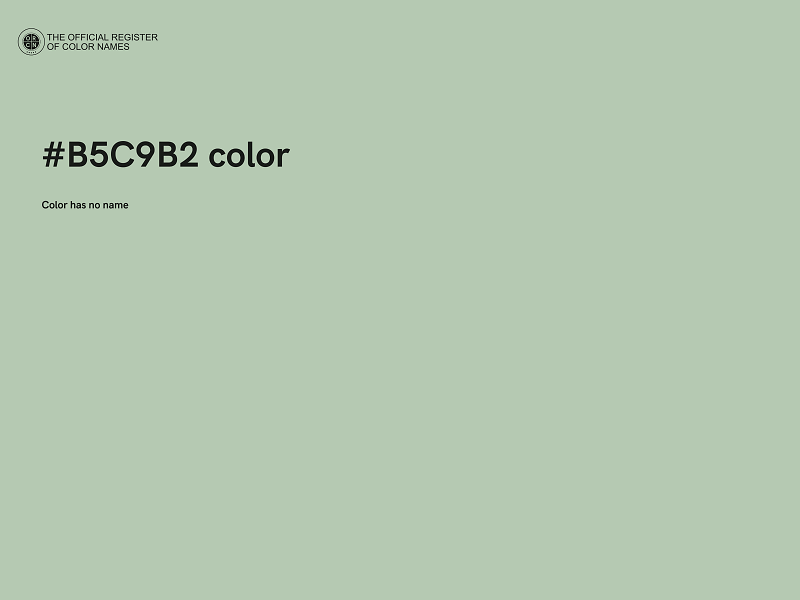 #B5C9B2 color image