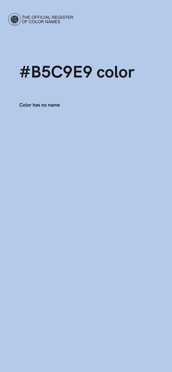 #B5C9E9 color image
