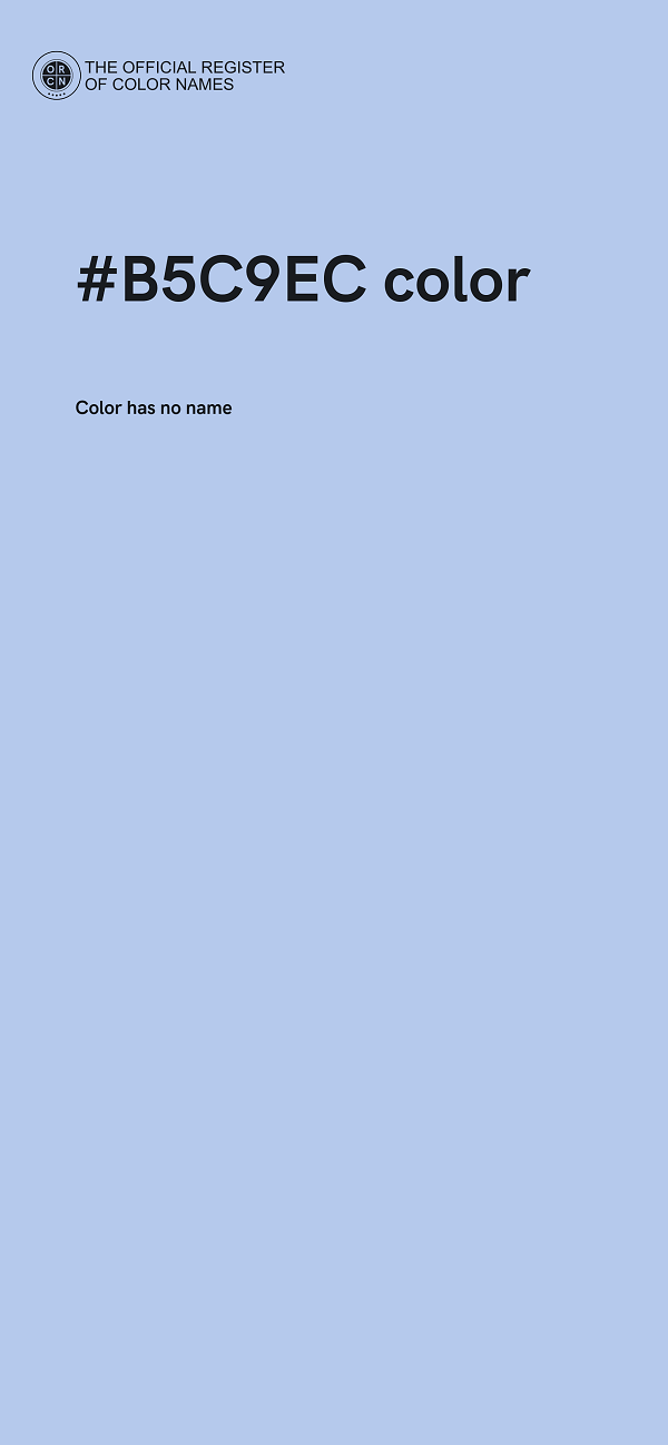 #B5C9EC color image