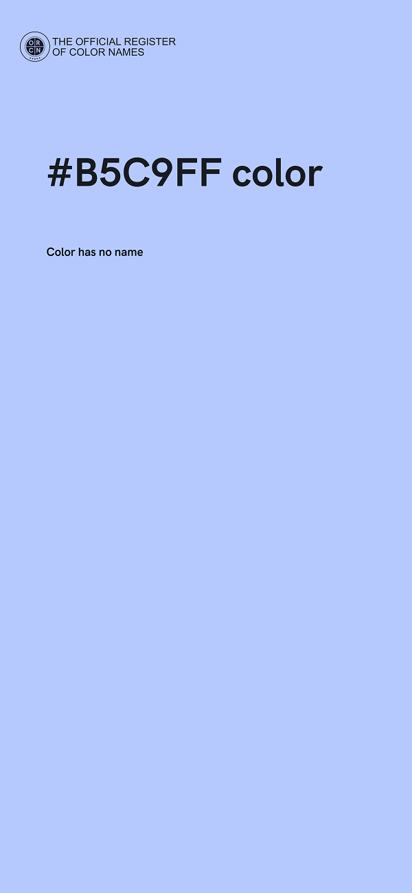 #B5C9FF color image