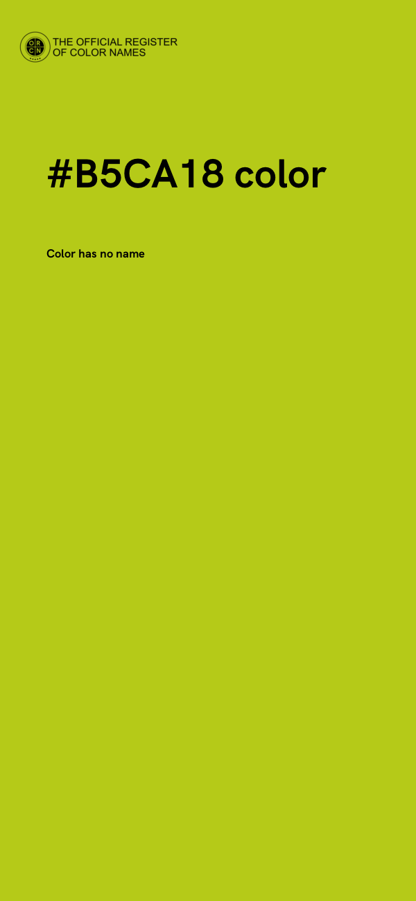 #B5CA18 color image