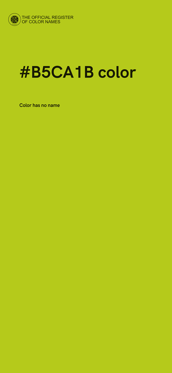 #B5CA1B color image