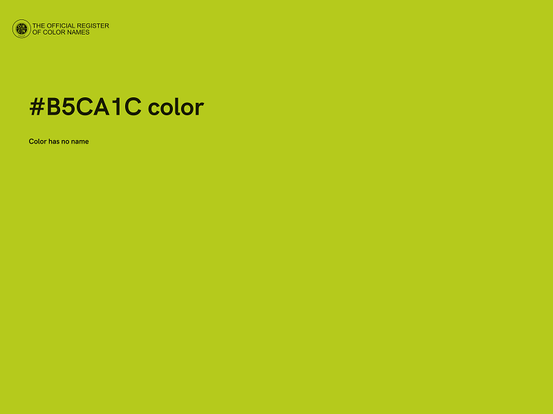 #B5CA1C color image