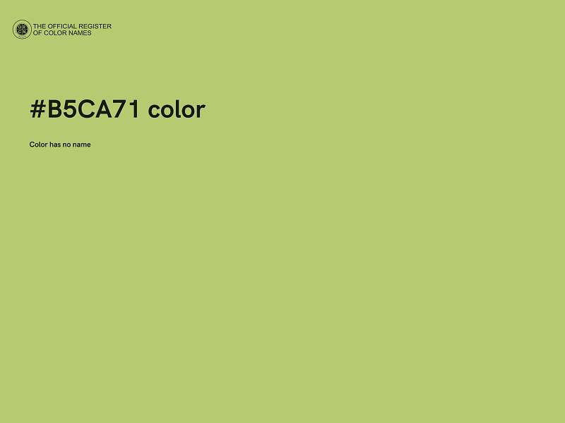 #B5CA71 color image