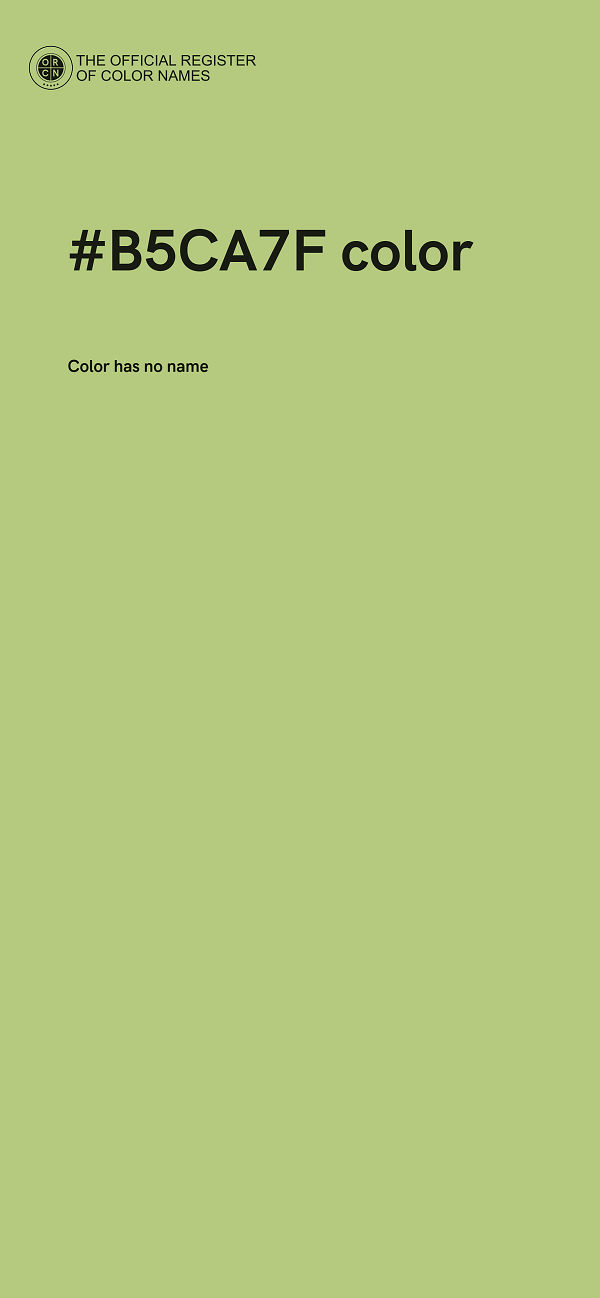 #B5CA7F color image