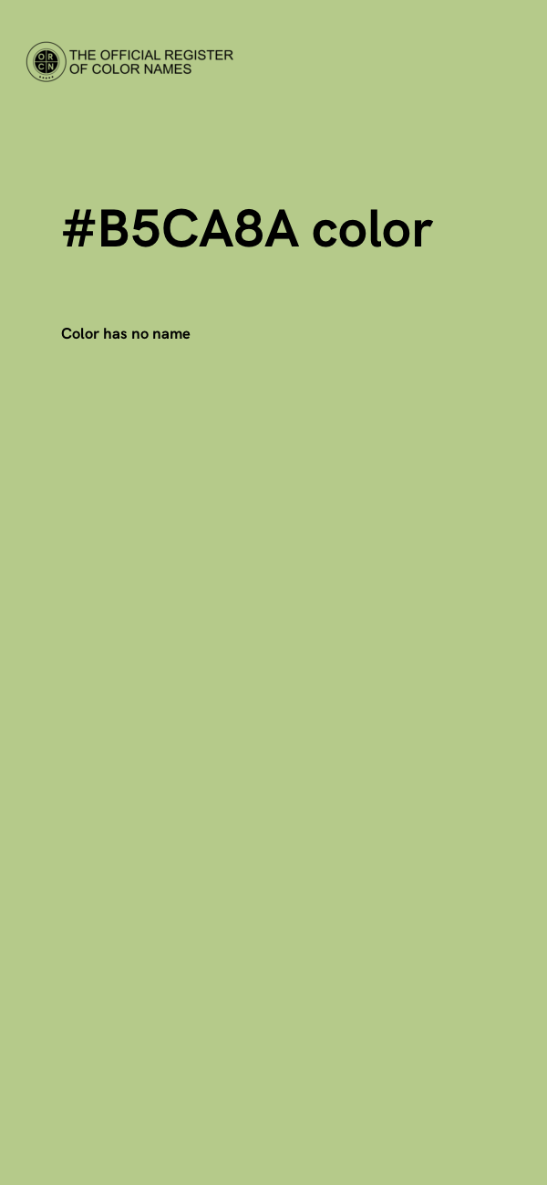 #B5CA8A color image