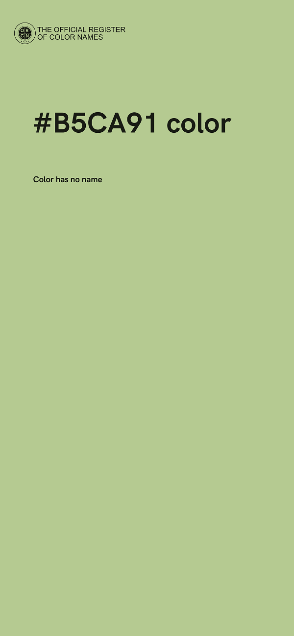 #B5CA91 color image