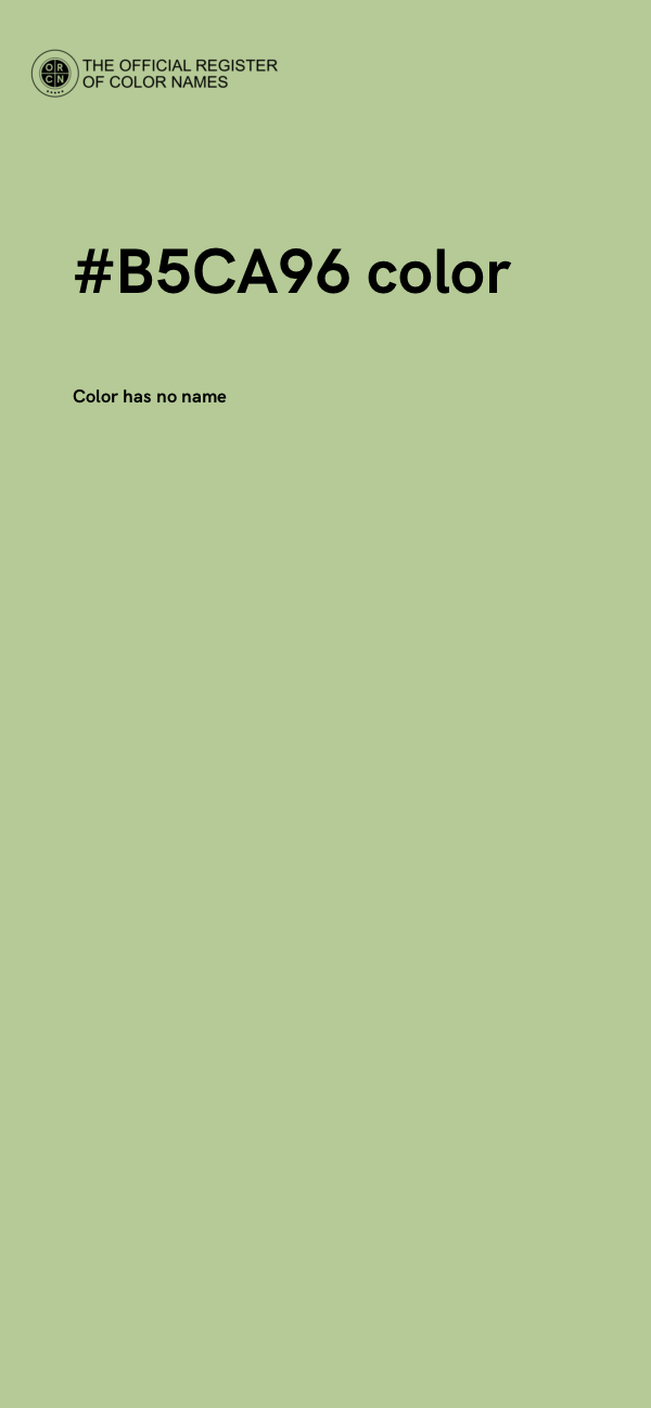 #B5CA96 color image