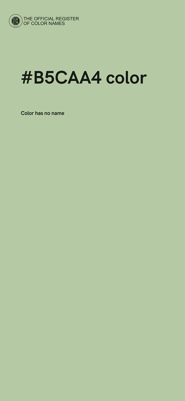 #B5CAA4 color image
