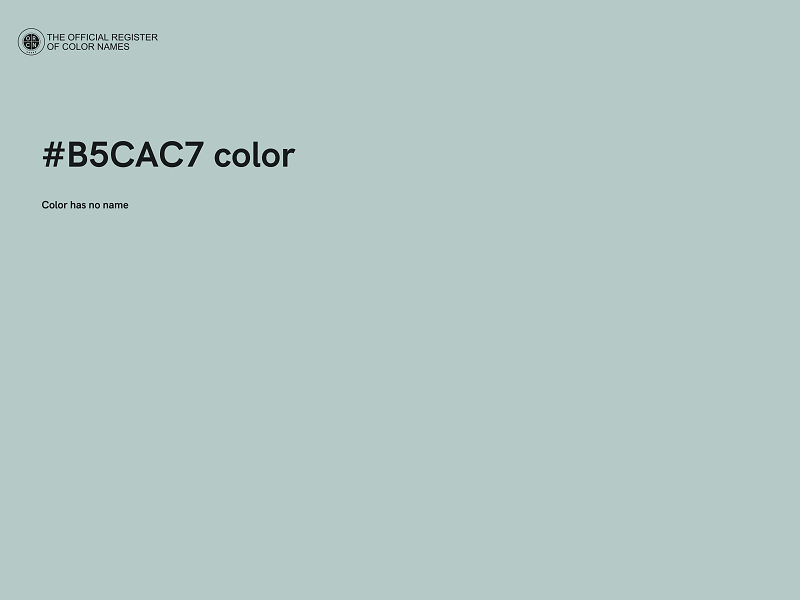 #B5CAC7 color image