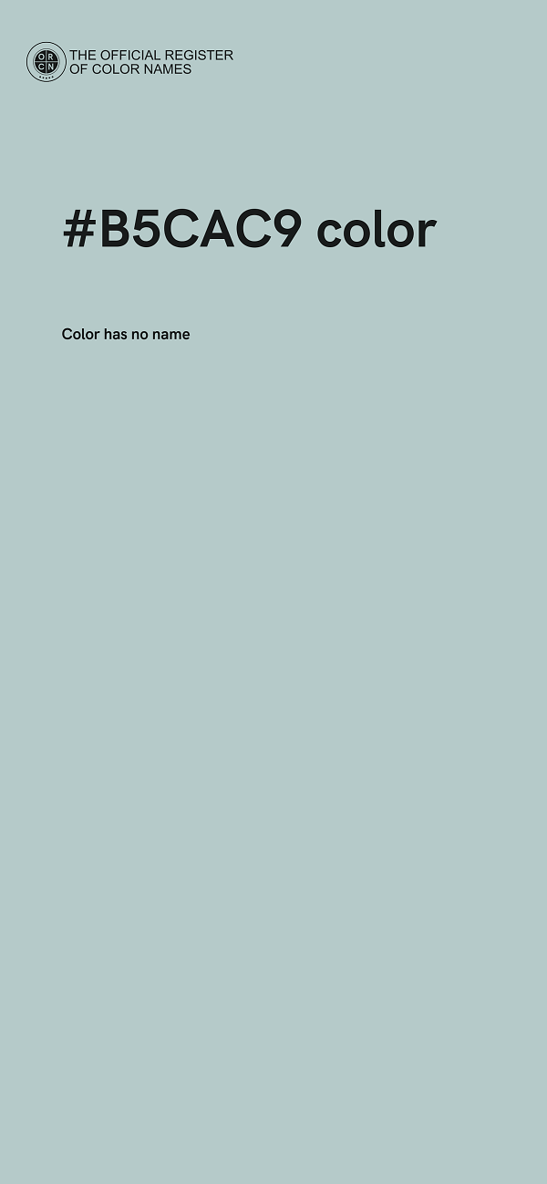 #B5CAC9 color image
