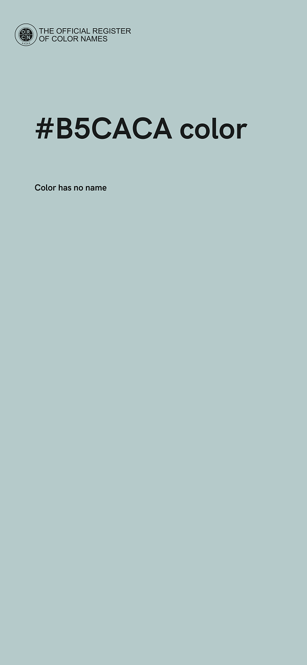 #B5CACA color image