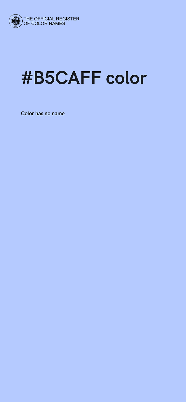 #B5CAFF color image