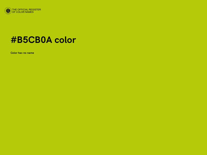 #B5CB0A color image