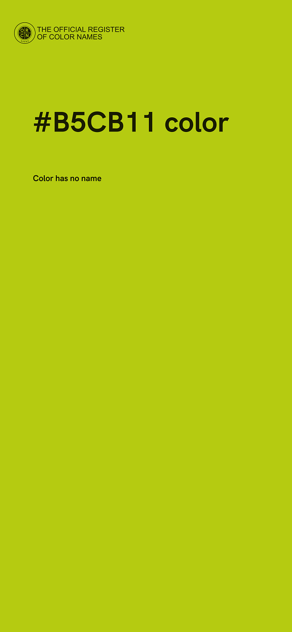 #B5CB11 color image