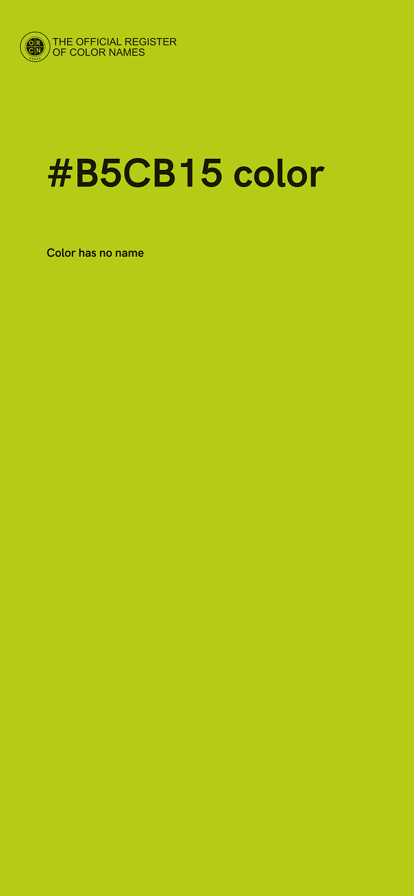 #B5CB15 color image