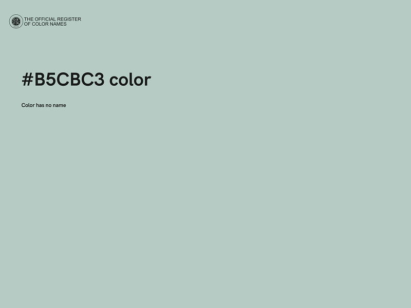 #B5CBC3 color image