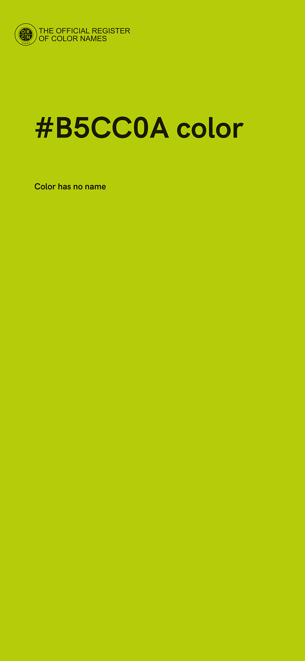 #B5CC0A color image