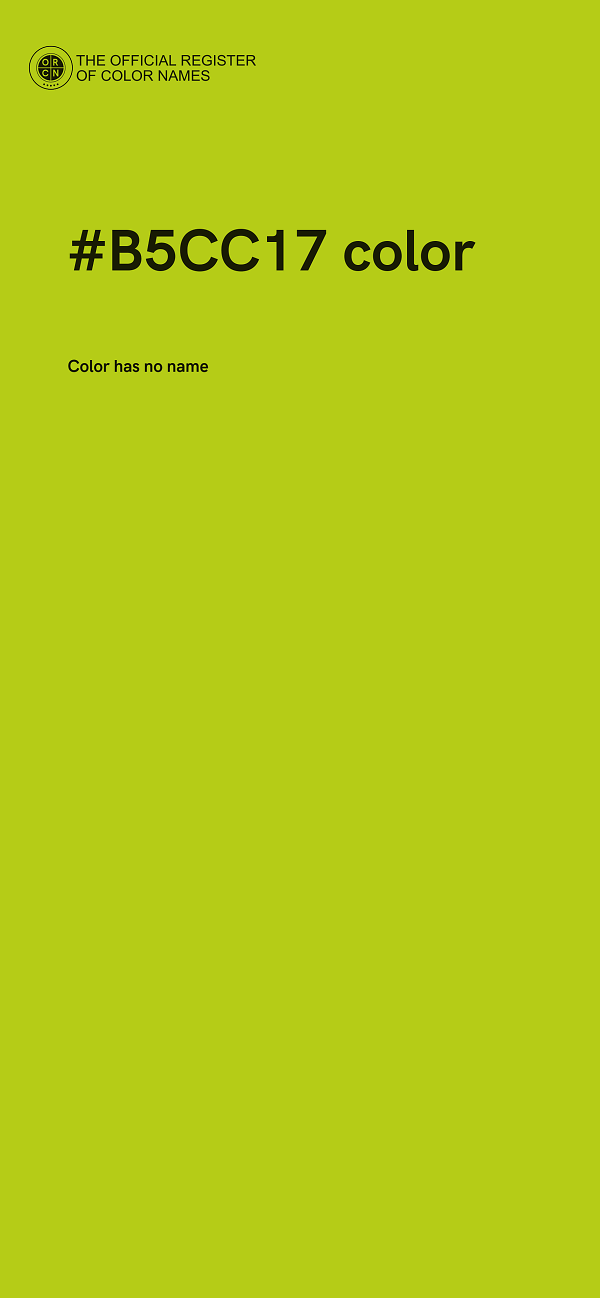 #B5CC17 color image
