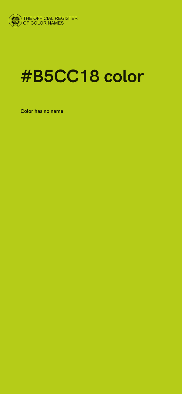 #B5CC18 color image