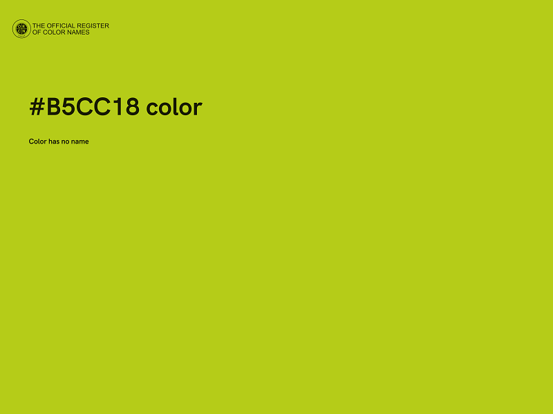 #B5CC18 color image