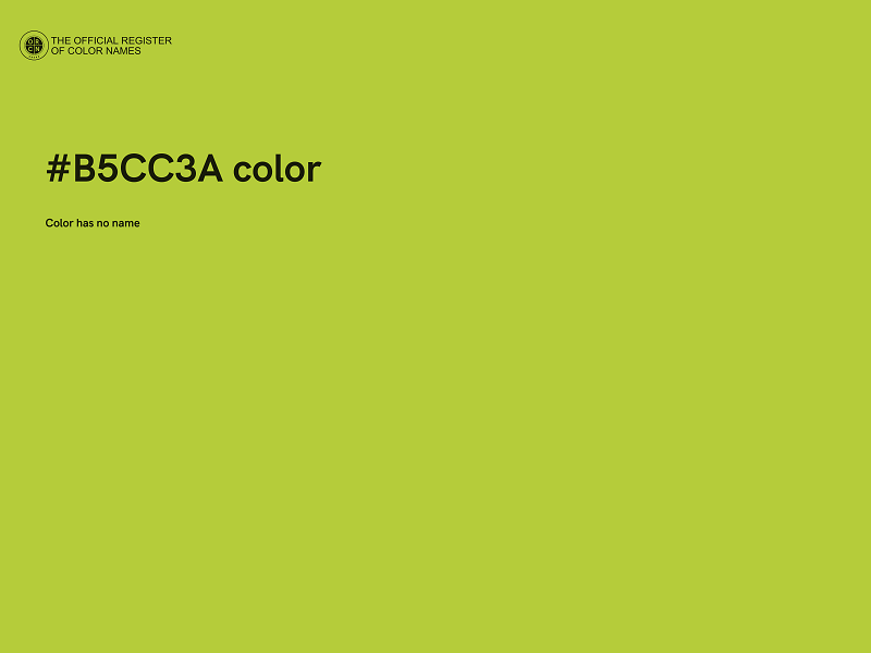 #B5CC3A color image