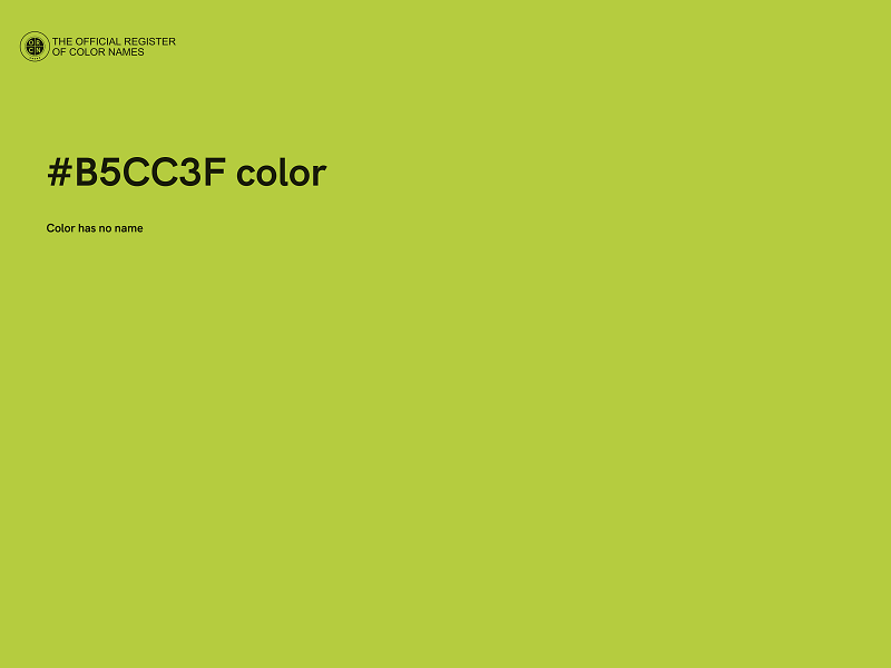 #B5CC3F color image