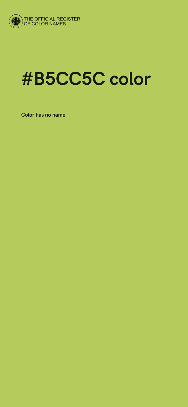 #B5CC5C color image