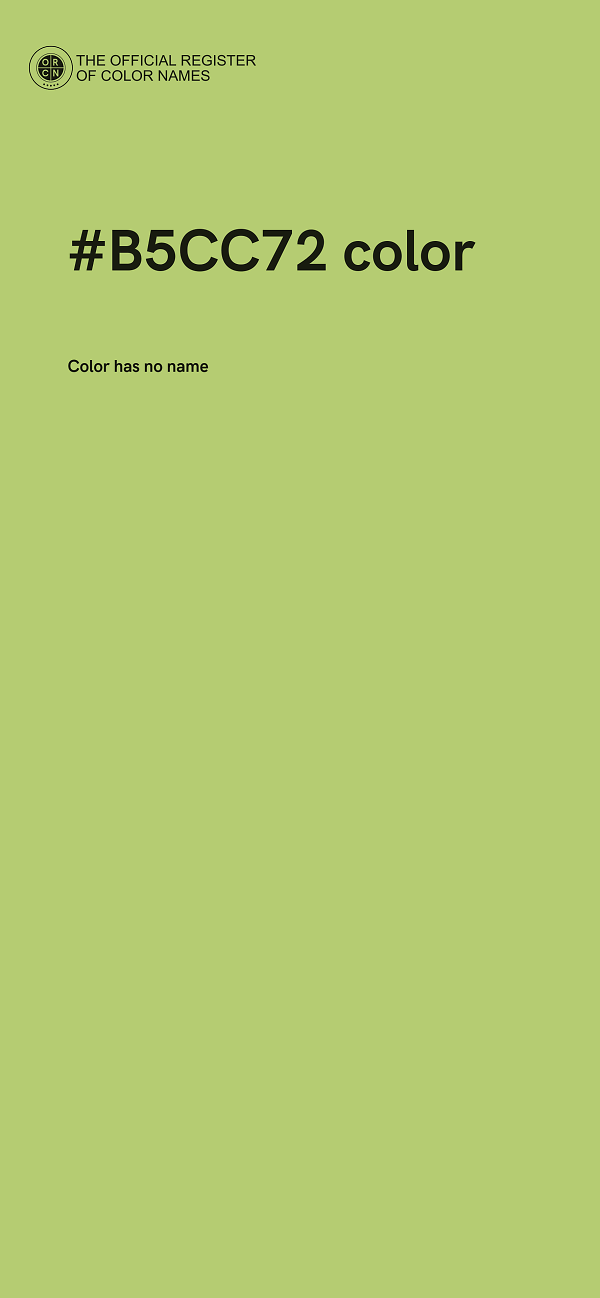#B5CC72 color image