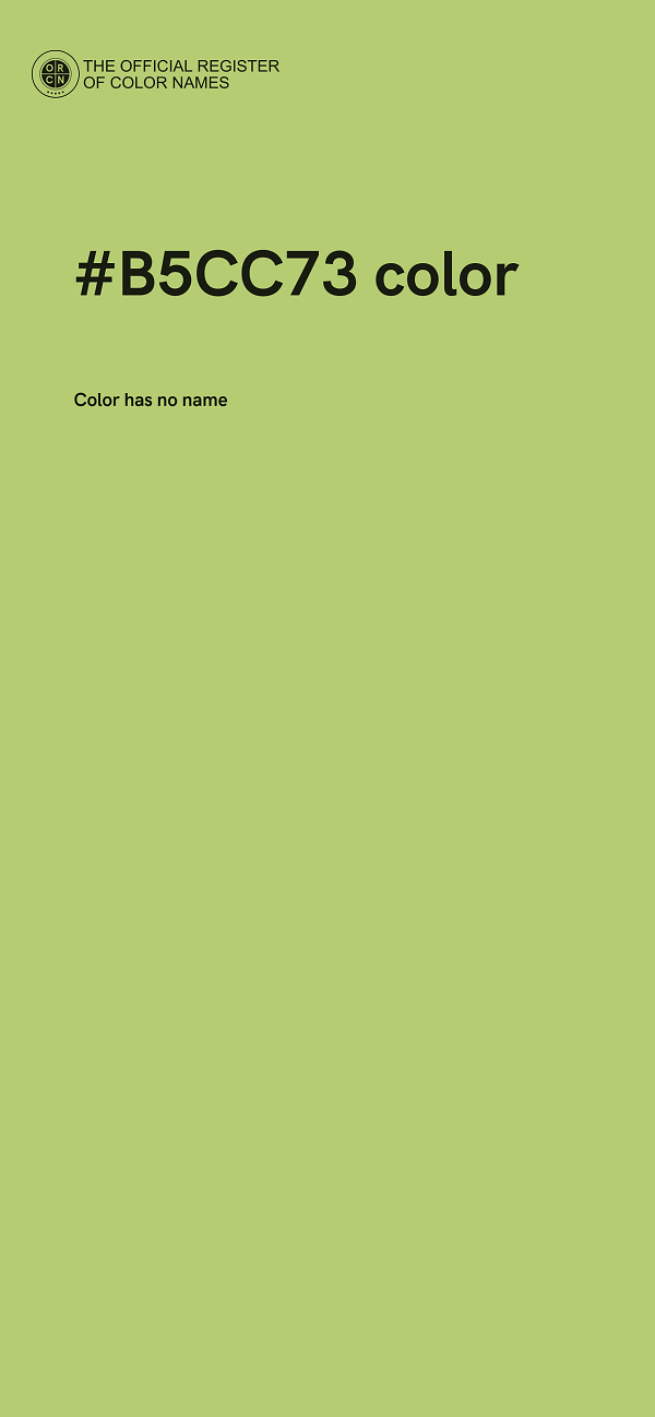 #B5CC73 color image