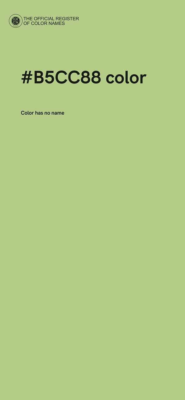 #B5CC88 color image