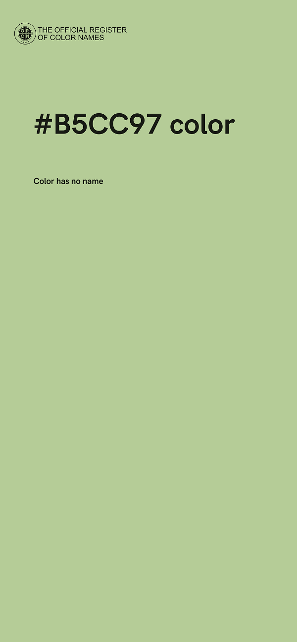 #B5CC97 color image